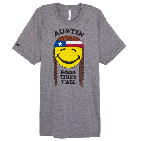 Don't Mess With Texas Stacked Tee - Heather Autumn