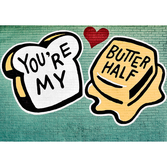 Austin Blanks You're My Butter Half Greeting Card