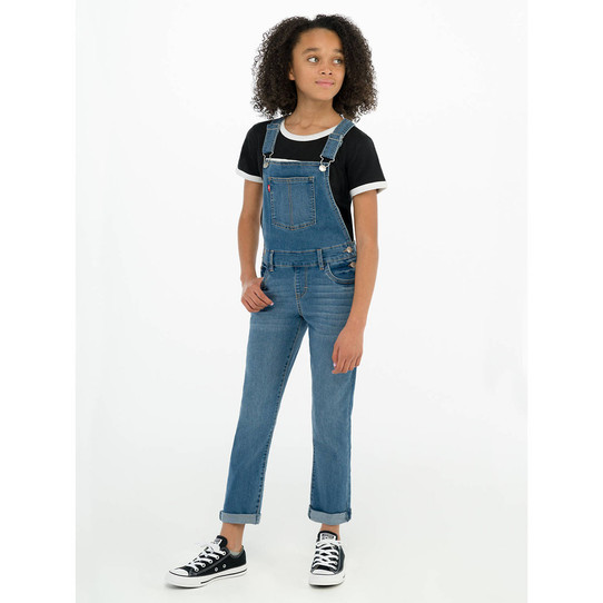 Levi's Girls' Girlfriend Overalls Westlake front detail