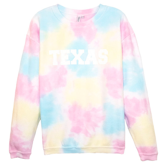 Texas Corded Sweatshirt - Rainbow