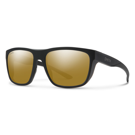 Smith Barra Sunglasses - Matte Black / ChromaPop Polarized Bronze Mirror