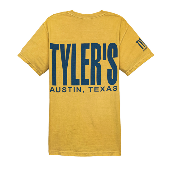 TYLER'S Mustard/Navy Comfort Color Tee