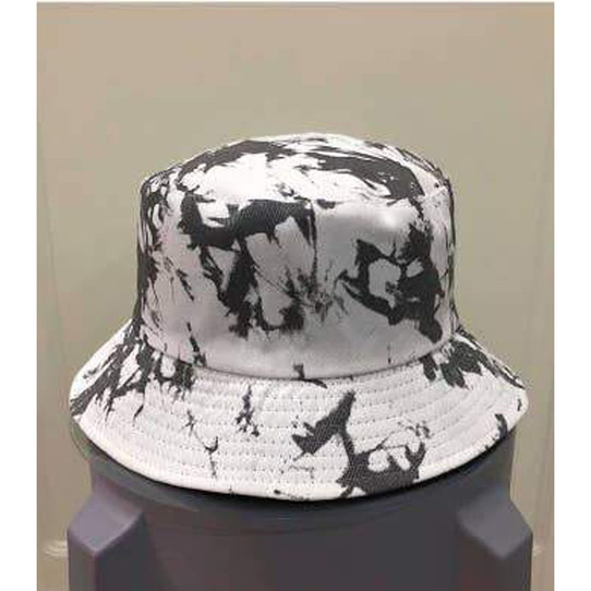 Aiden Tie Dye Bucket Hat - Black/White