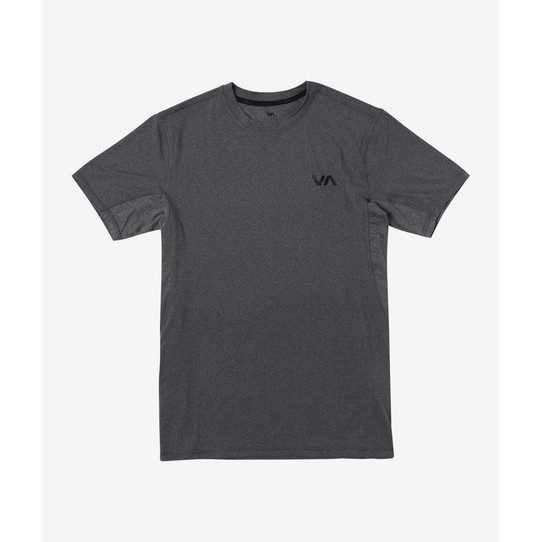 RVCA Men's Sport Vent Short Sleeve Tee - Charcoal Heather