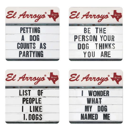 El Arroyo 4 Coaster Set - You Lucky Dog