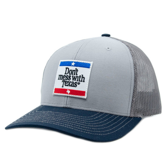 Don't Mess with Texas® Trucker Hat Grey/Navy front view
