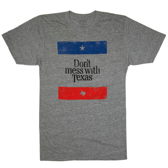 Don't Mess With Texas Flag Tee - Athletic Heather