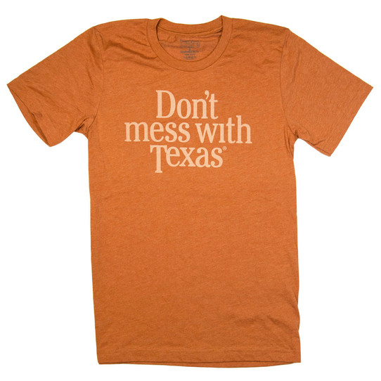 Don't Mess With Texas Stacked Tee - Heather Autumn