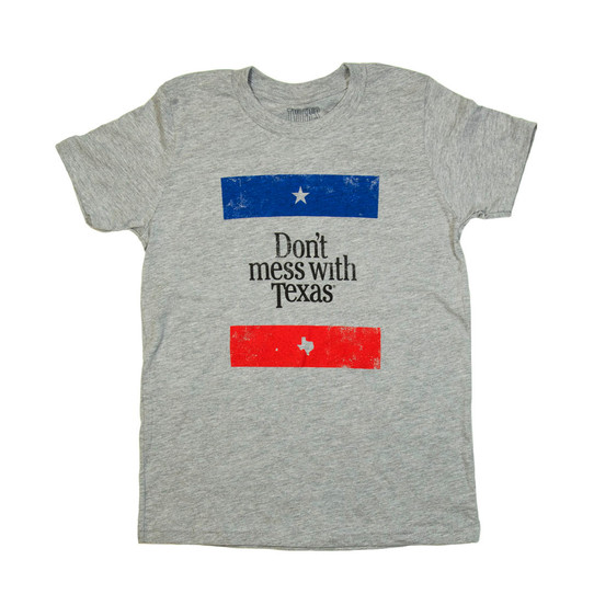 Don't Mess With Texas Kids' Flag Tee - Athletic Heather