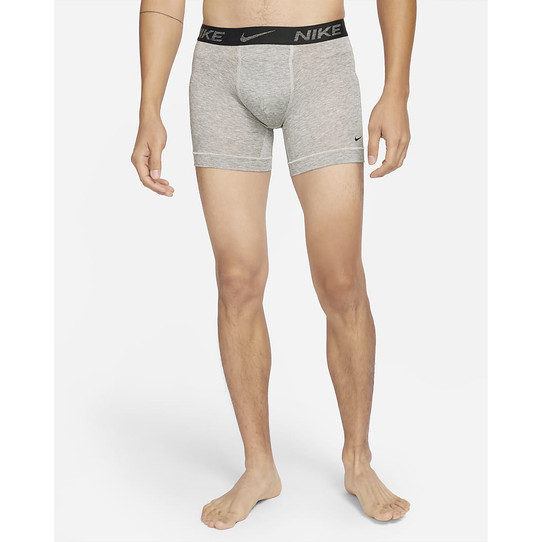 Nike Georges Men's Dri-FIT ReLuxe Boxer Briefs (2-Pack) - Grey Heather