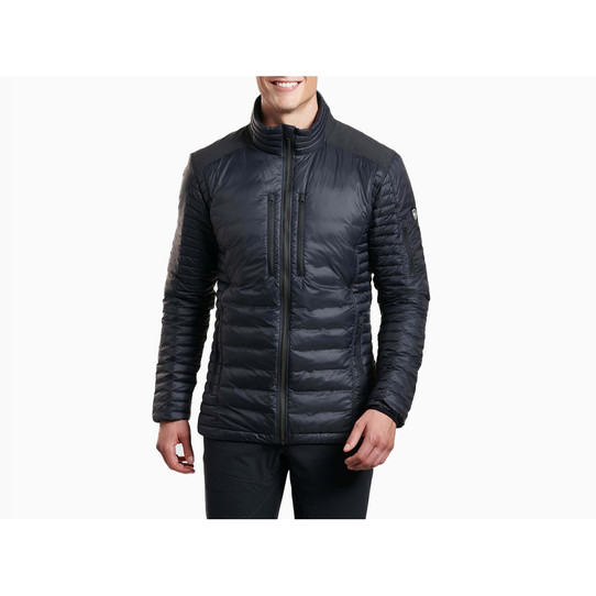 KUHL Men's Spyfire Jacket in Blackout Black, front view