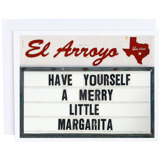 El Arroyo Merry Margarita Card front view