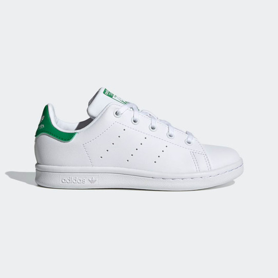 adidas Little Kids' Stan Smith Shoes - Cloud White/Green