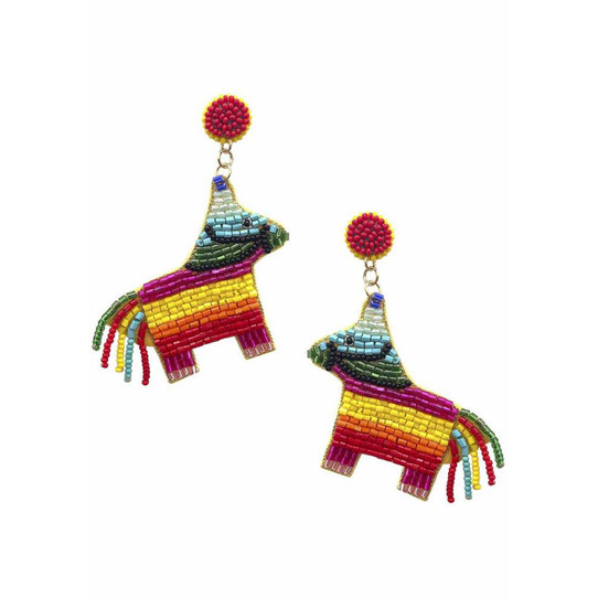 Seed Bead Pinata Drop Earrings colorway 2082770 001 2 front view