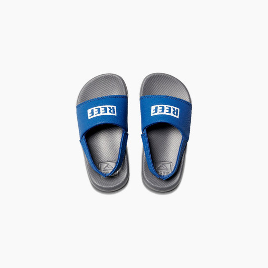 New Reef Boys' Little One Slide - Reef Grey/ Blue $ 24.99