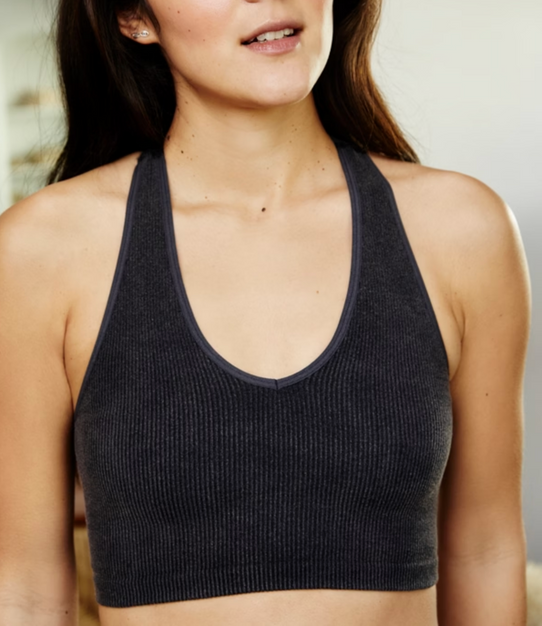 FP Movement Women's Free Throw Crop Tank in Black