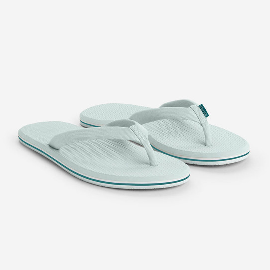 New Adieu Paris two-tone leather derby shoes Flip Flops - Sea Glass $ 54.99