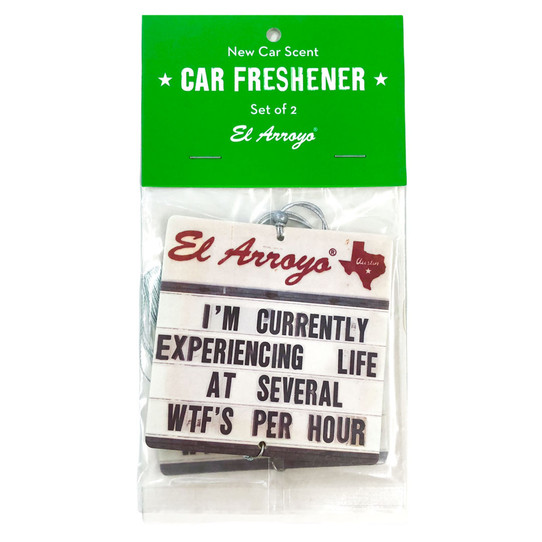 New El Arroyo Car Air Freshener (2 Pack) - WTF's Per Hour $ 10