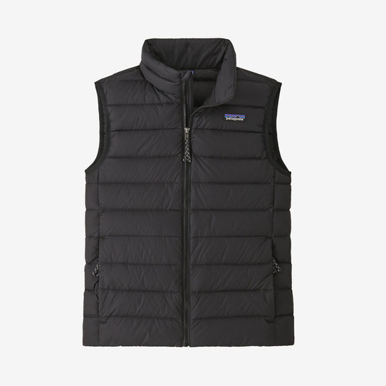 Patagonia Boys' Down Sweater Vest Black side