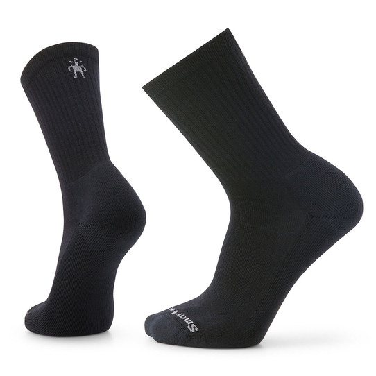 Smartwool Men's Everyday Solid Rib Crew Socks Black front view