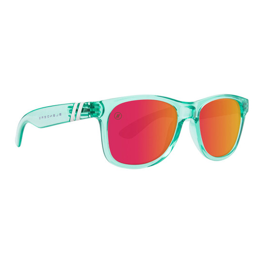 Blenders Electric Kiss Polarized Sunglasses in Crystal Eal/ Hot pink mirror colorway