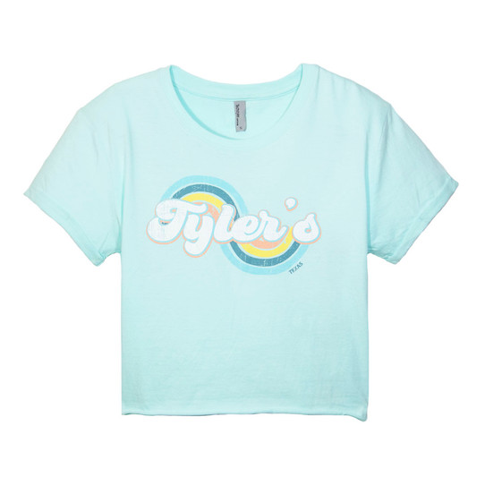 TYLER'S Women's Tyler's Whoopty Crop Tee in white