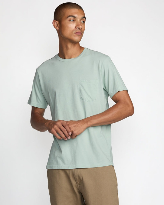 RVCA Men's PTC II Pigment Tee Blue Haze back