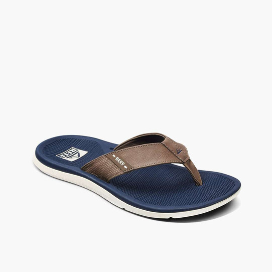 Reef Men's Santa Ana Flip Flops Flip Flops in Navy/Khaki