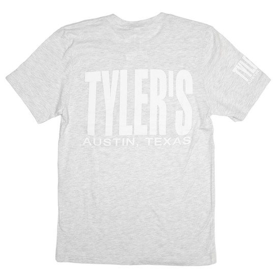 TYLER'S Track Tee - Ash/White Short Sleeve 26.99 TYLER'S