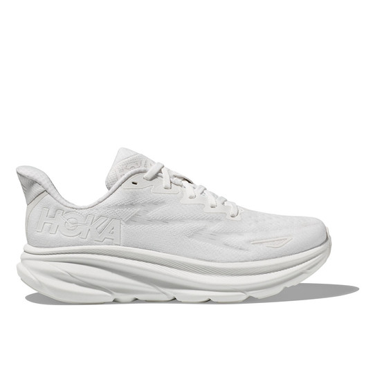 The Hoka Women's Clifton 9 Running Shoes in White