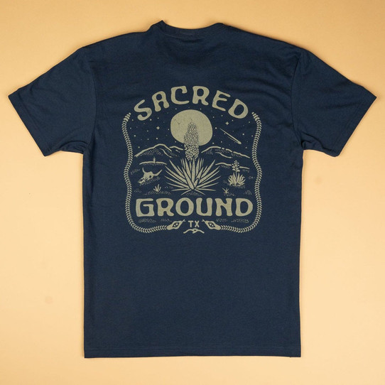 Texas Hill Country Provisions Men's  'Sacred Ground' Feather Grass Tee