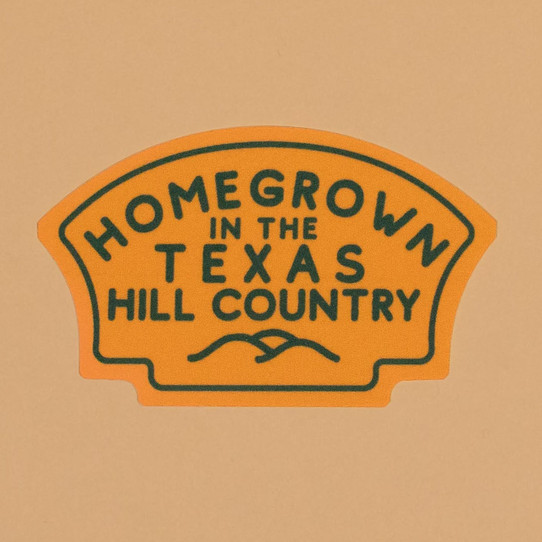 Texas Hill Country Provisions THC Native Nylon Sticker