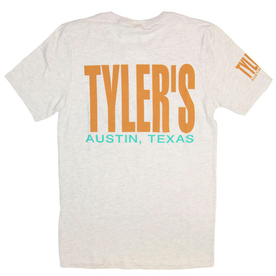 TYLER'S Track Tee - Heather Natural/Gold