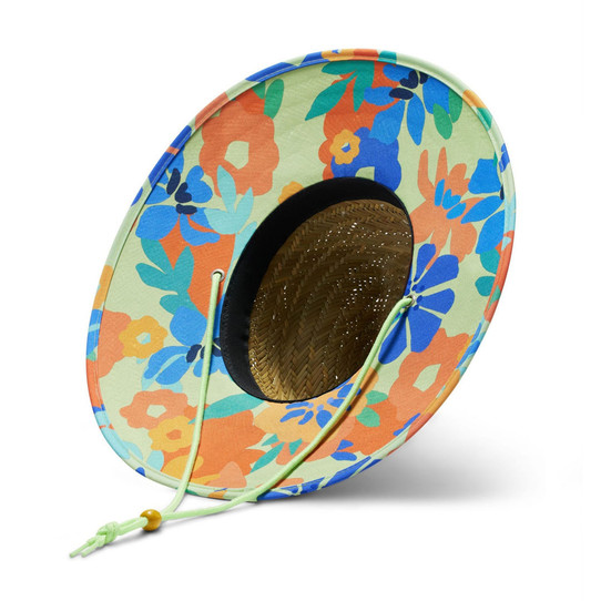 Hemlock Big Kids' Straw Lifeguard Hat in natural tan straw color