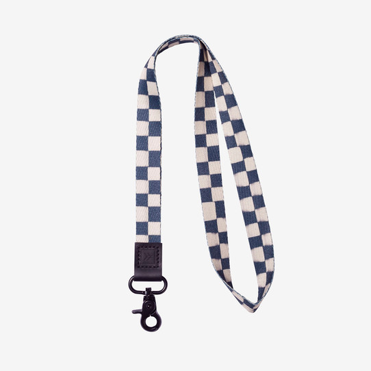 Faded Check Wrist Lanyard