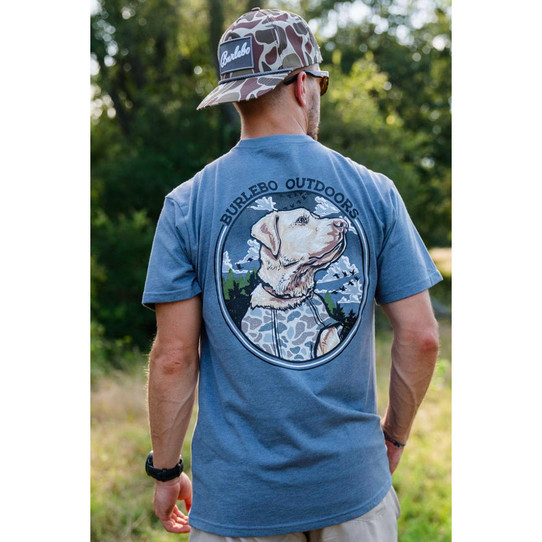 Burlebo Men's Camo Hunting Dog Tee