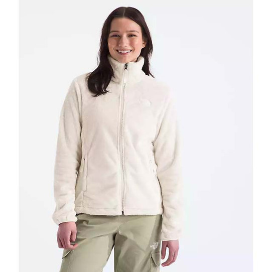 The North Face Women's Osito Jacket in White Dune colorway detail view