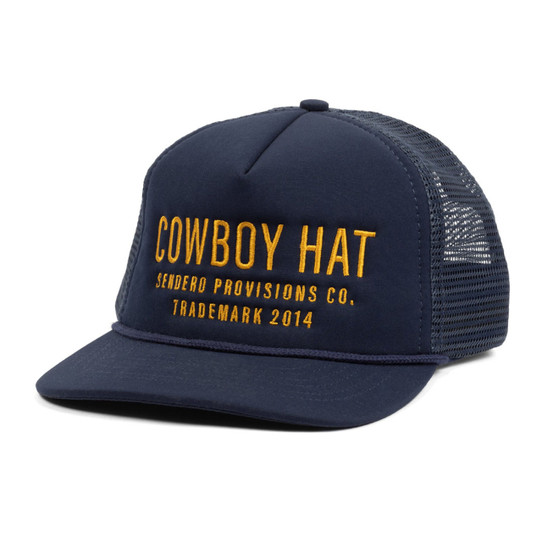 Sendero Provisions Co. Cowboy Foam Trucker Hat in Navy colorway