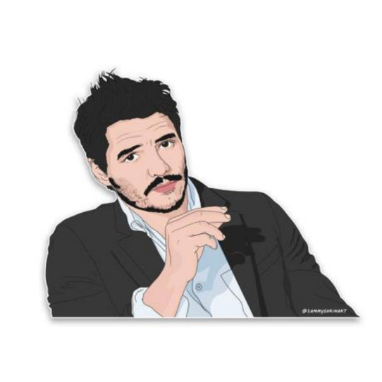 Sammy Gorin Pedro Pascal Sticker