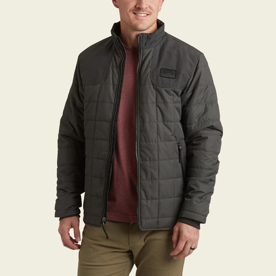 Howler Brothers Men's Merlin Jacket in Double Black back view