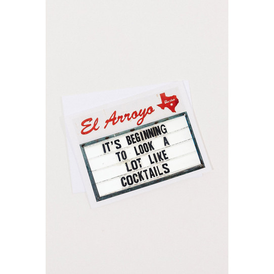 El Arroyo Cocktails Card