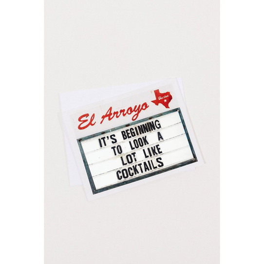 El Arroyo Cocktails Card CRD0073 front