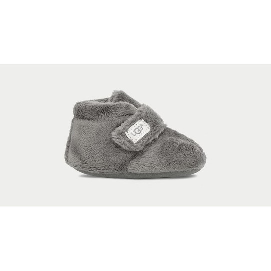 Ugg Baby Bixbee Booties Charcoal Grey front view