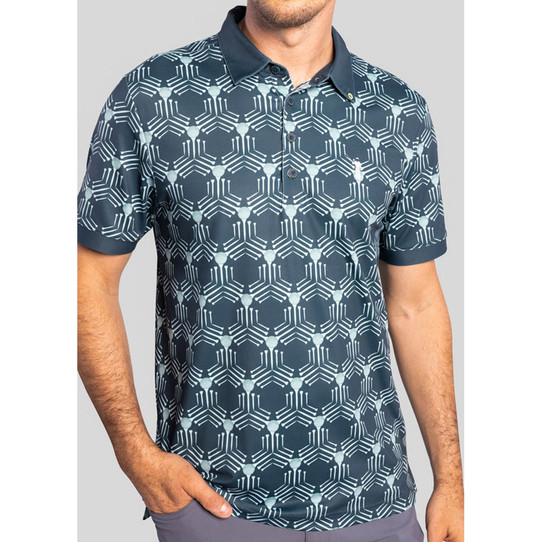 William Murray Golf Men's Tee Tiles Polo