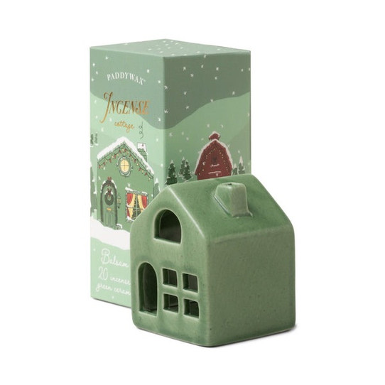 Paddywax Holiday Town Incense Cone Holder - Cottage