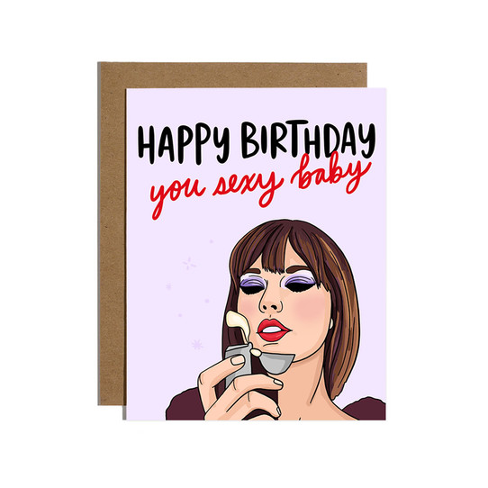 Taylor Sexy Baby Birthday Card