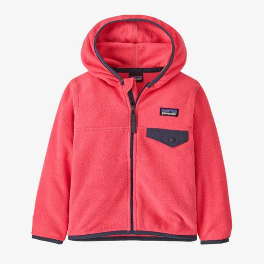 The Patagonia Toddlers' Micro D Snap-T Fleece Jacket in Sierra Pink