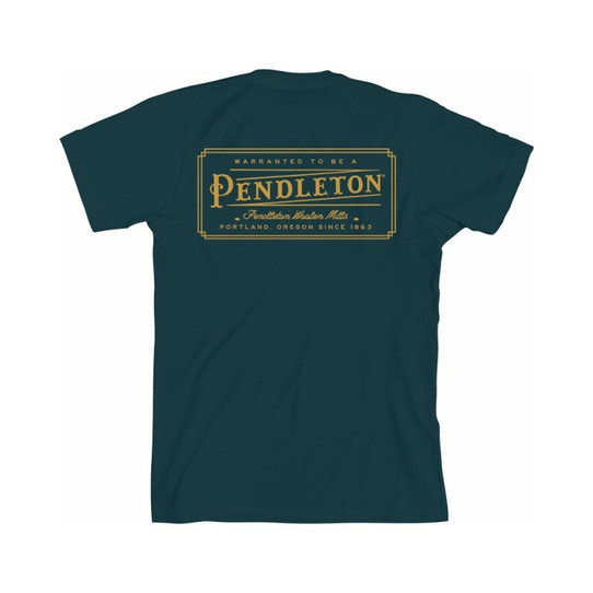 The Pendleton Versace Jeans Couture logo-print metallic sweatshirt in Navy