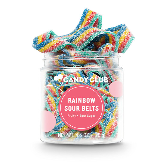 Candy Club Rainbow Sour Belts package front