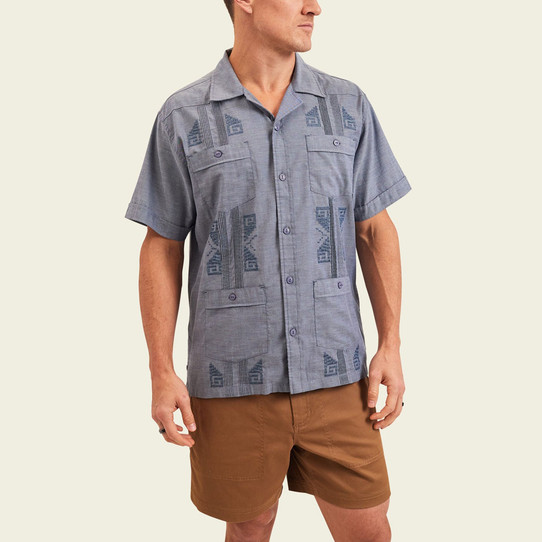 Howler Brothers Men's Guayabera Shirt